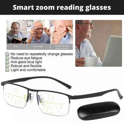 Voezra™ Auto-Focus Reading Glasses – One Pair Adjusts to Your Prescription Needs for Reading, Screens & Everyday Use