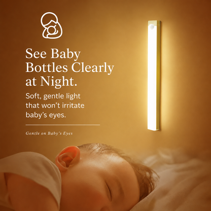 LED Motion Sensor Light, Magnetic Rechargeable Cabinet Light for Liquor Cabinets & Closets