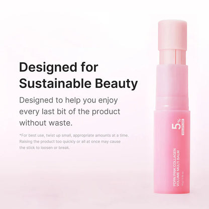 🔥LAST DAY 70% OFF Voezra™ Pink Collagen Volume Balm Stick with 5% Volufiline 💖
