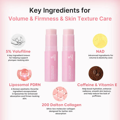 🔥LAST DAY 70% OFF Voezra™ Pink Collagen Volume Balm Stick with 5% Volufiline 💖