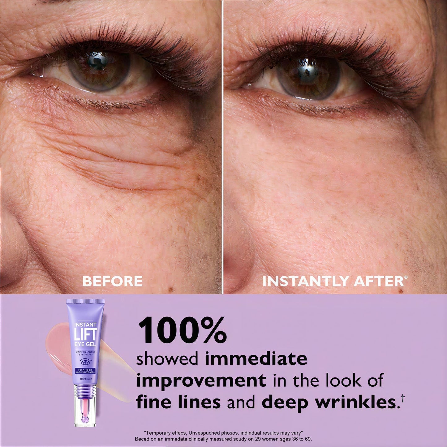 Voezra® Eye Bag Instant Eraser, Tightens, Firms & Blurs Wrinkles