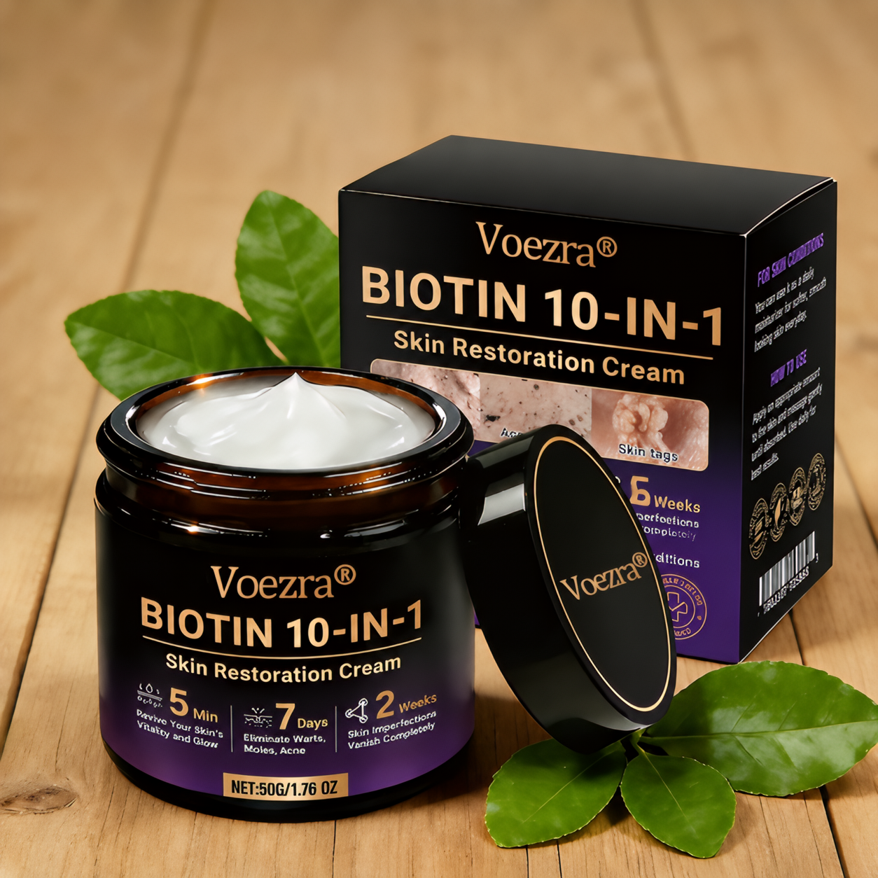 Made and Shipped from USA✨Voezra® Biotin 10-in-1 Skin Restoration Cream🍀