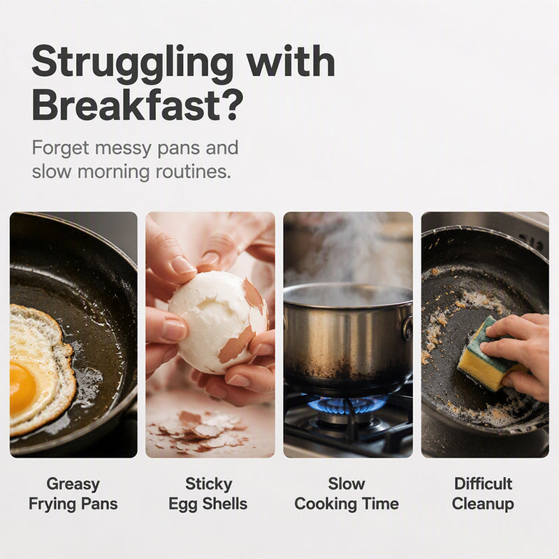 Voezra Microwave Egg Steamer - Perfect Eggs in 2 Mins