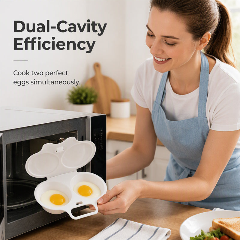 Voezra Microwave Egg Steamer - Perfect Eggs in 2 Mins