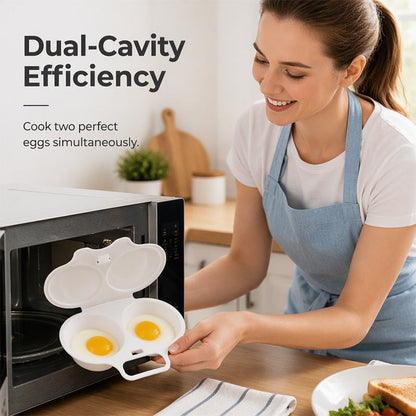 Voezra Microwave Egg Steamer - Perfect Eggs in 2 Mins