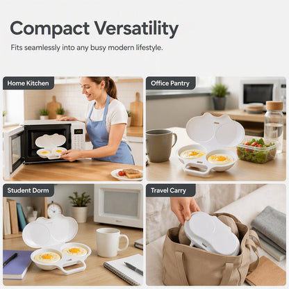 Voezra Microwave Egg Steamer - Perfect Eggs in 2 Mins